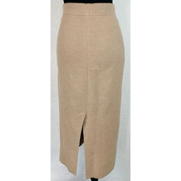 BABATON • Aritzia Johan Tan Wool-Blend High-Waisted Midi Skirt, XS - Picture 8 of 16